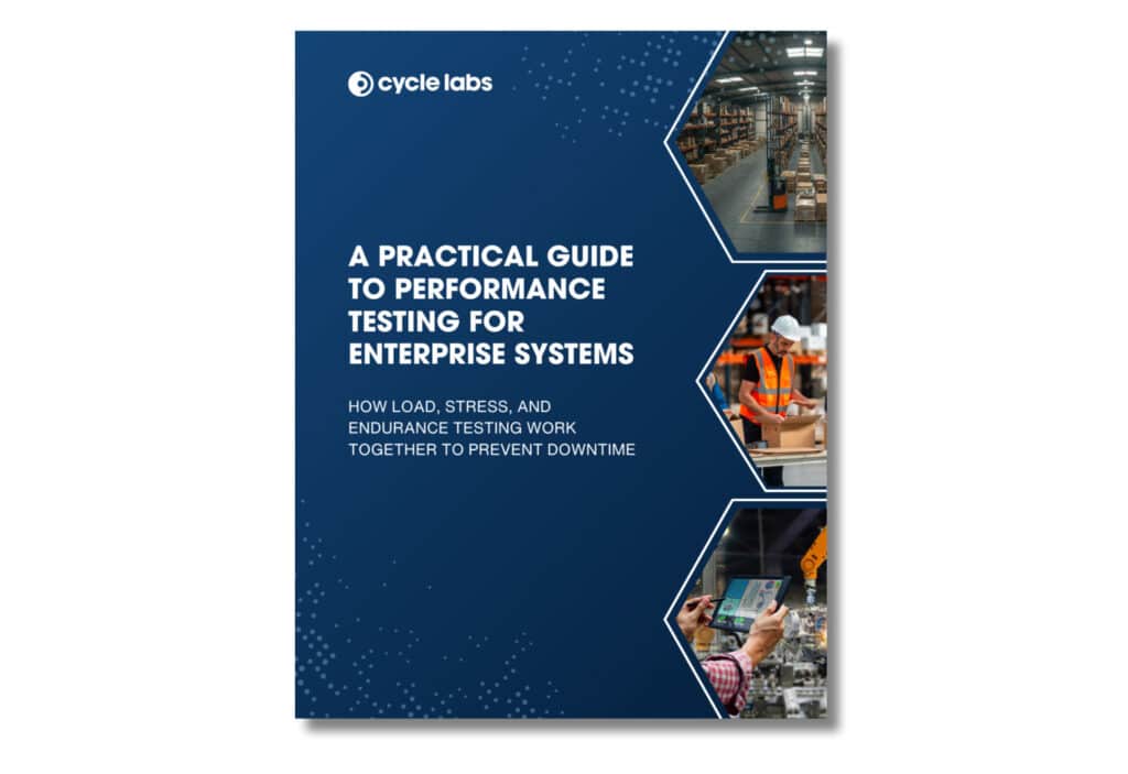Cover of the white paper A Practical Guide to Performance Testing for Enterprise Systems