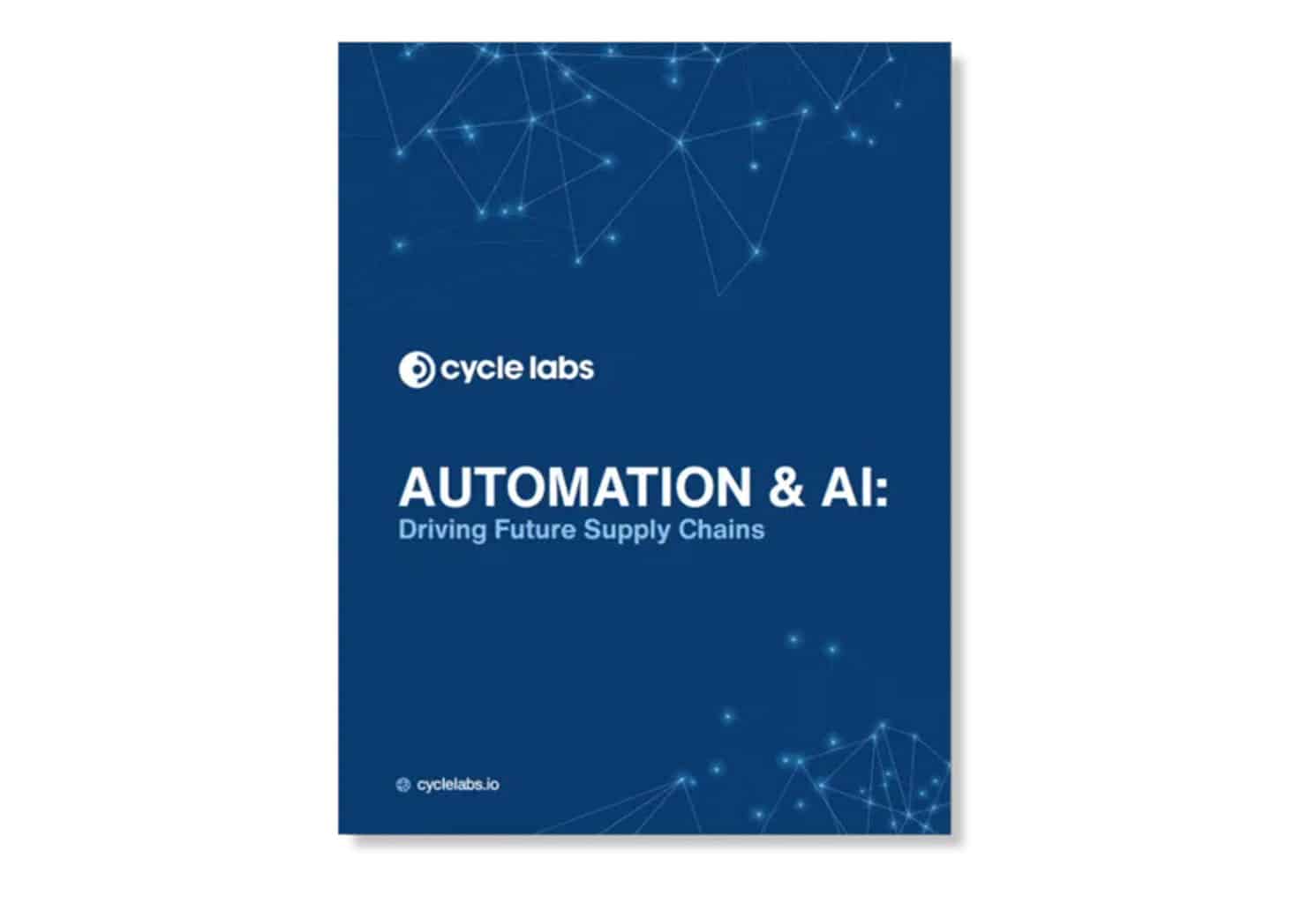 Cover of the white paper Automation & AI: Driving Future Supply Chains